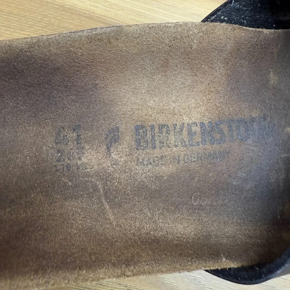 Birkenstock Madrid Slide Sandals Womens 10 N EU 41 Pewter Birko